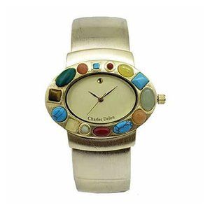 Charles Delon Casual Style Gold Watch